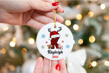 Load image into Gallery viewer, Custom Initial Ornament - Letter Name Ornament - 2024 Family Ornament - Personalized - Christmas gift - Family Keepsake - Monogram Ornament
