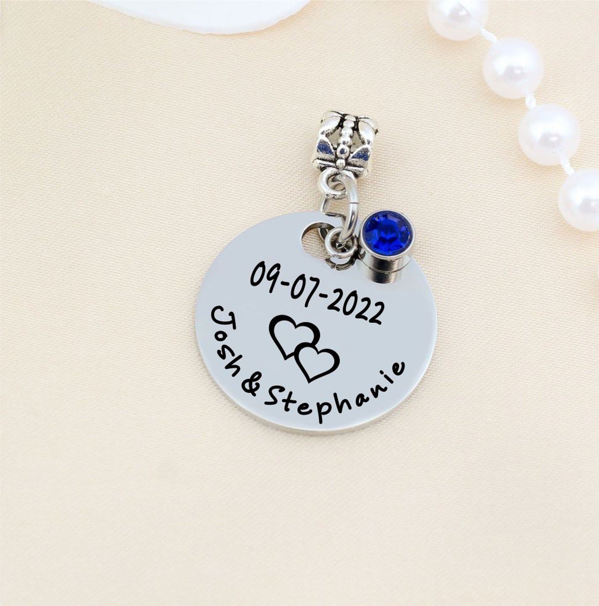 Wedding Bouquet Charm Bouquet Charms for Wedding Memory Bridal Lacy Oval  Bridal Charm Bride Angel Charm Memorial Photo Charm Something Blue for The